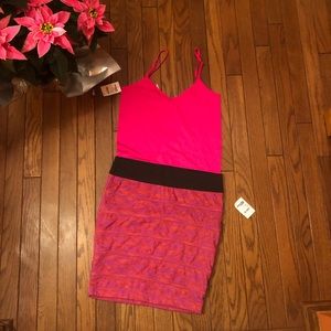 Charlotte Russe pink designed skirt